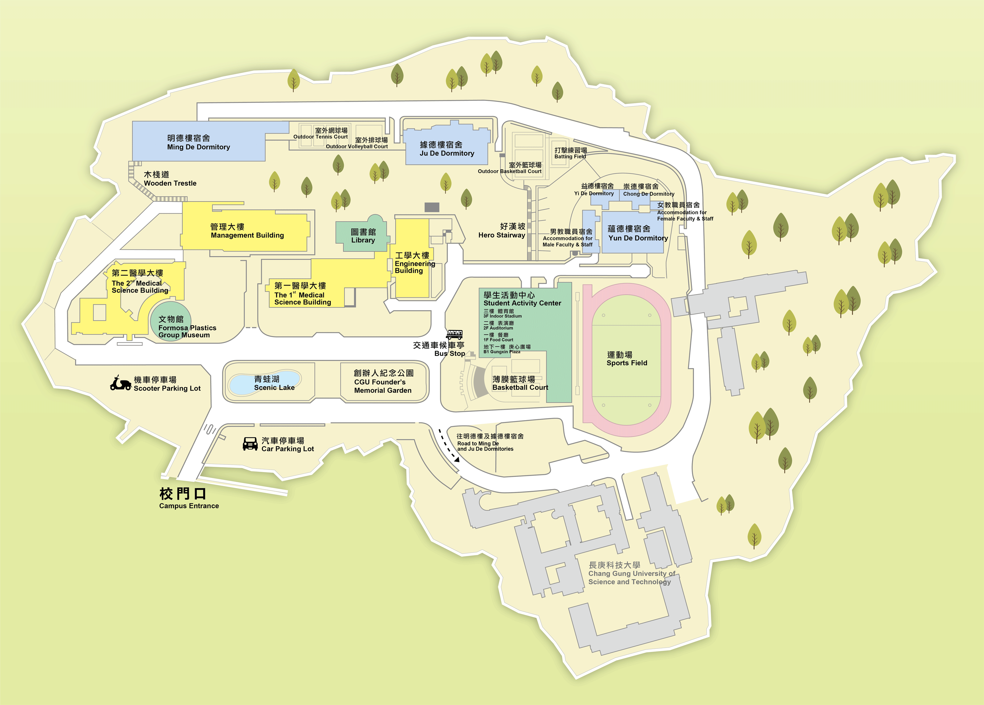 The Layout of the University Compound